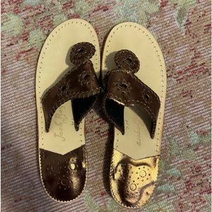 Shiny Brown Jack Rodgers, Size 7, Never Worn